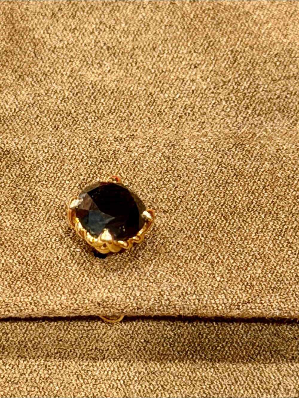 David Yurman Black DIAMOND 7MM Stud Earring EARRINGS W/ RECEIPT 18K YELLOW GOLD